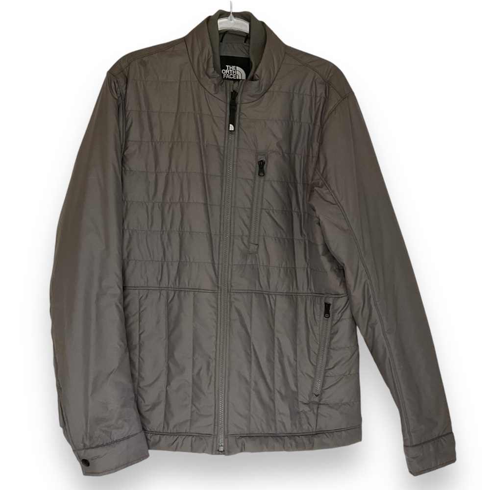 The North Face Jacket‎ Mens Grey Puffer Quilted Lightweight Full Zip Size Small